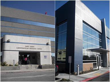  John's Cardiovascular Research Center（左）とChronic Disease Clinical Research Center（右）